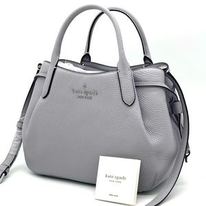 Kate Spade Dumpling Small Satchel Crossbody Bag Midnight Grey (NWT)
